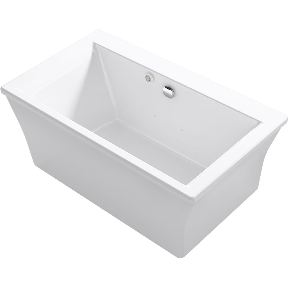 Baignoire à air chauffante autoportante Stargaze de 60 po x 36 po avec écran cannelé