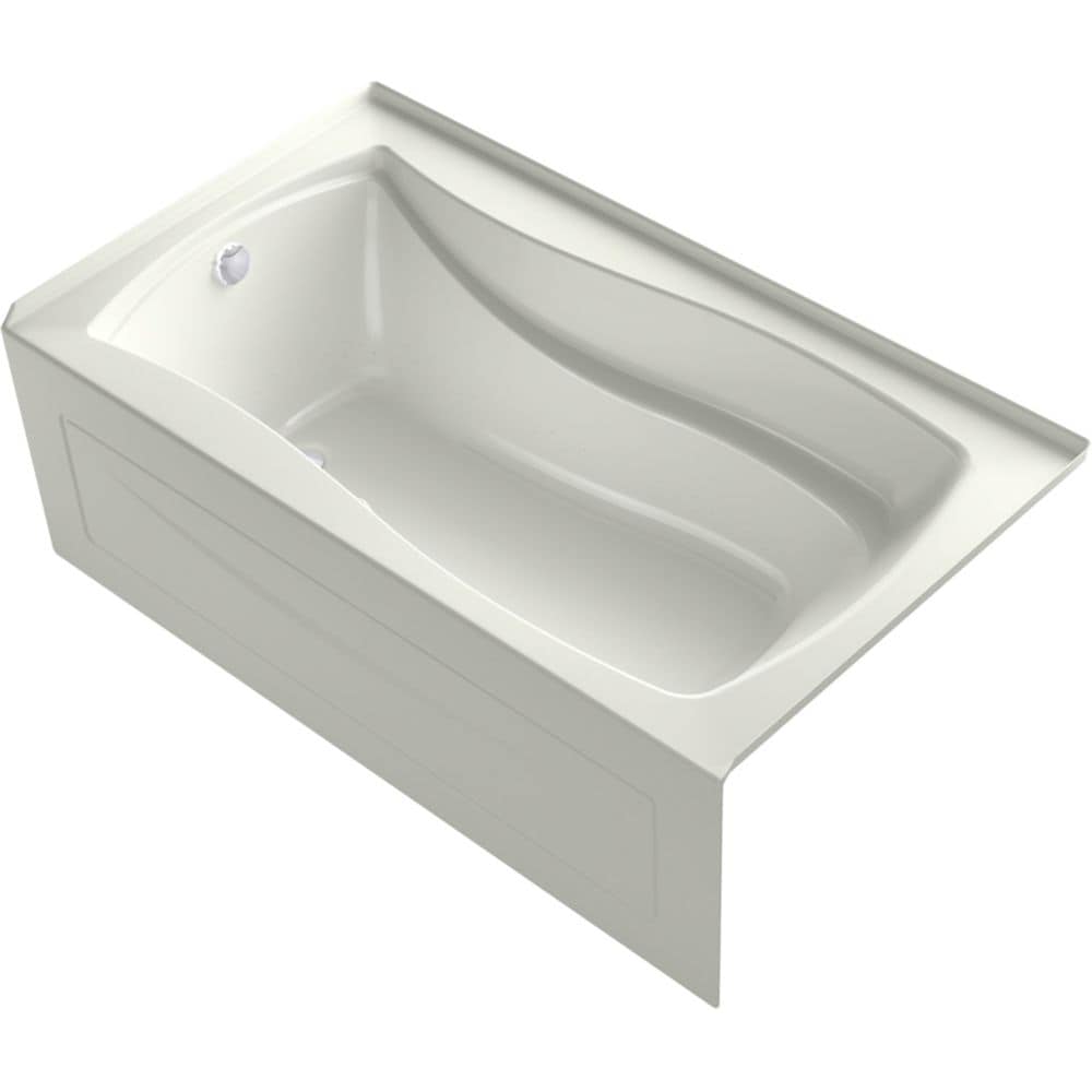 Mariposa 66-inch X 36-inch Integral Apron Heated Bubblemassage Air Bath in Dune