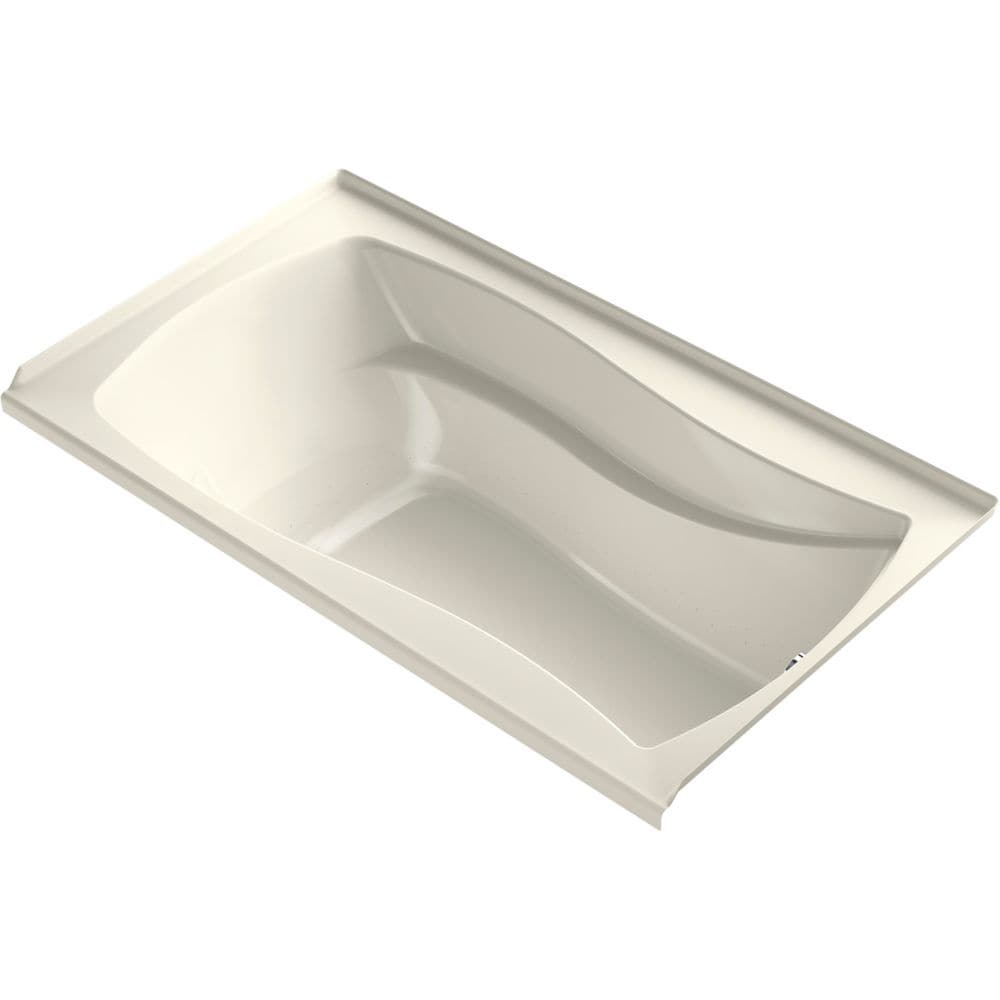 Mariposa 66-inch X 36-inch Integral Flange Heated Bubblemassage Air Bath, in Biscuit