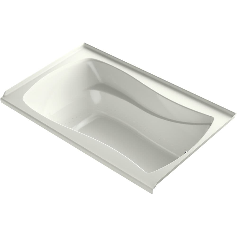 Mariposa 60-inch X 36-inch Integral Flange Heated Bubblemassage Air Bath with Right-Hand Drain