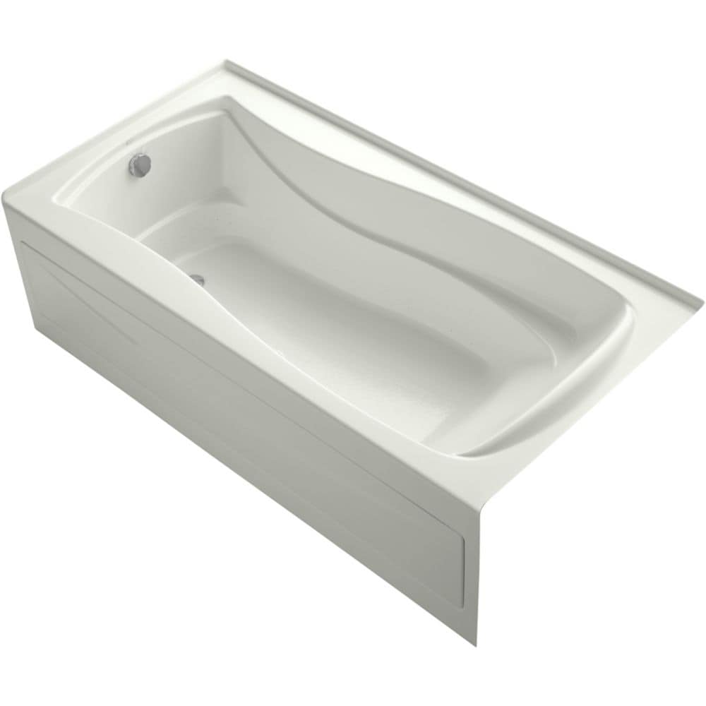 Mariposa 72-inch X 36-inch Integral Apron Heated Bubblemassage Air Bath in Dune