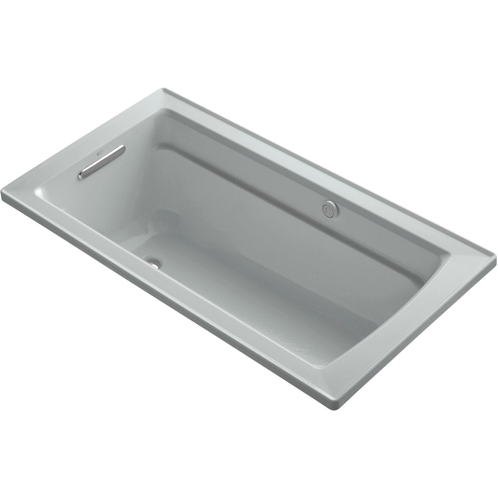 Archer 60-inch X 32-inch Drop-inch Heated Bubblemassage Air Bath in Ice Grey