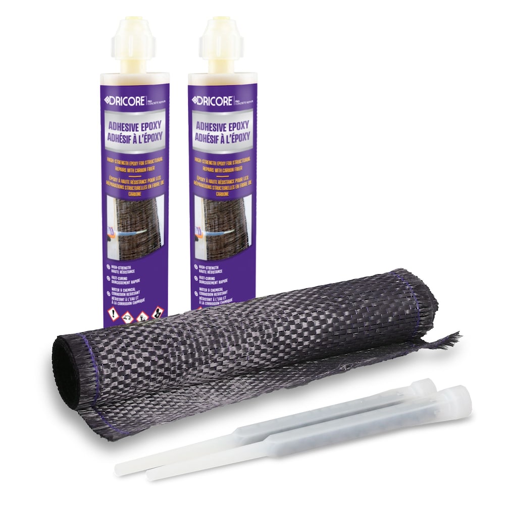 Kit de renforcement en fibre de carbone pour réparation de béton