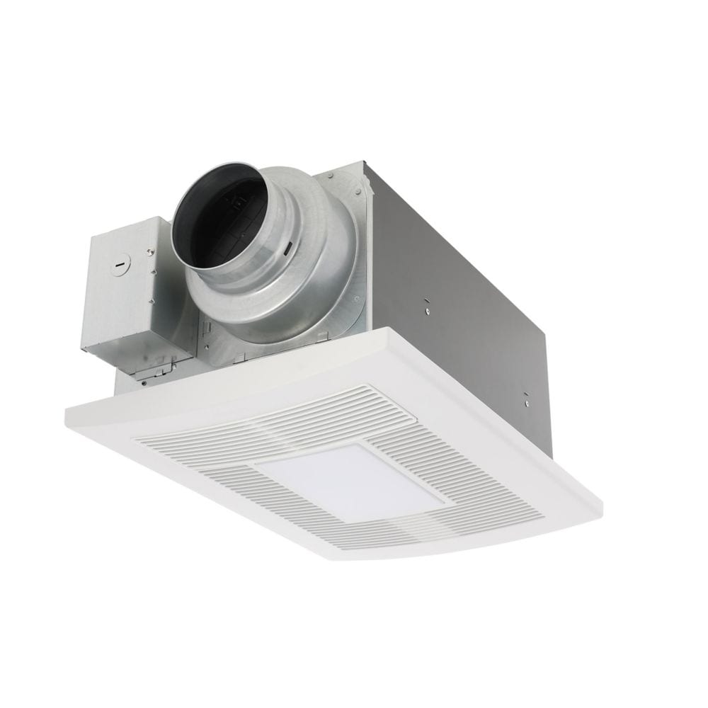 50-80-110 CFM 0.7-1.5 Sones Whisper Warm Bath Fan with Light & Heater (for rooms < 100 sq. ft.)