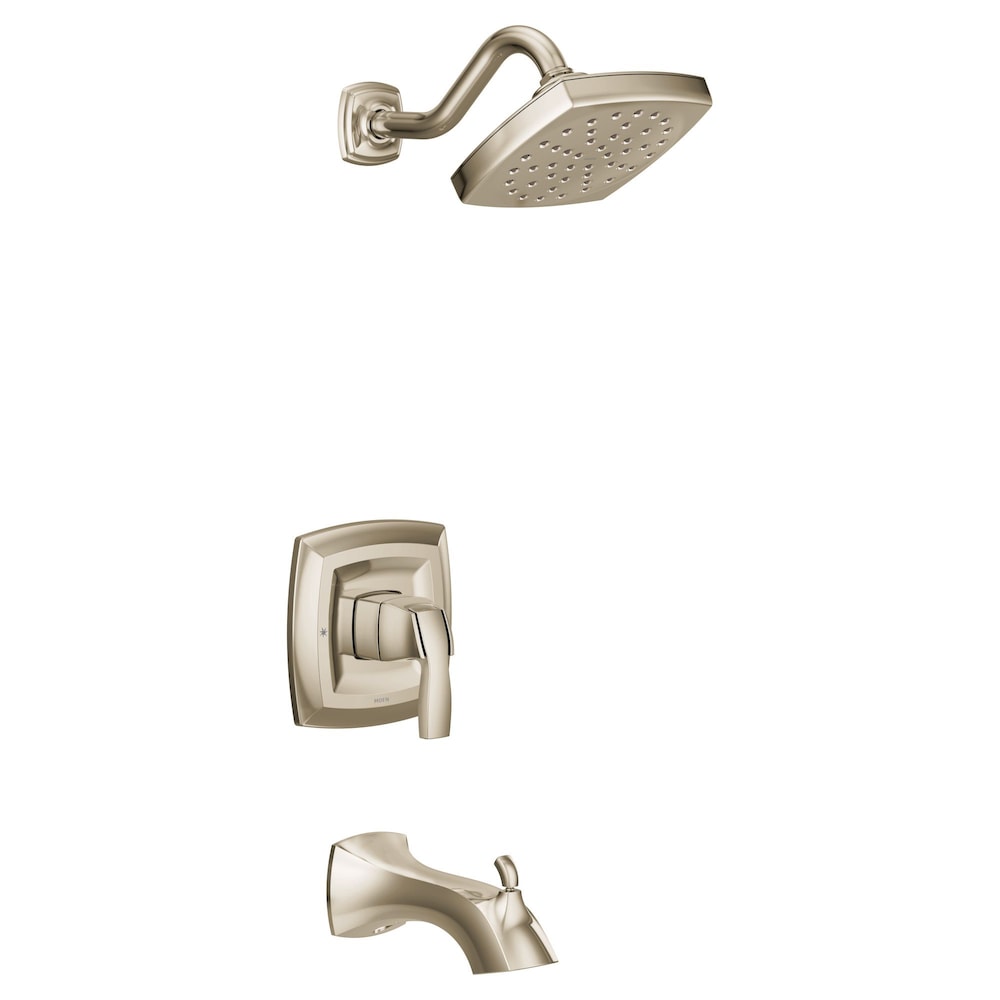 Voss M-CORE 3-Series 1-Handle Bathtub Shower Faucet Trim with Rain Shower Head in Polished Nickel (Valve Not Included)