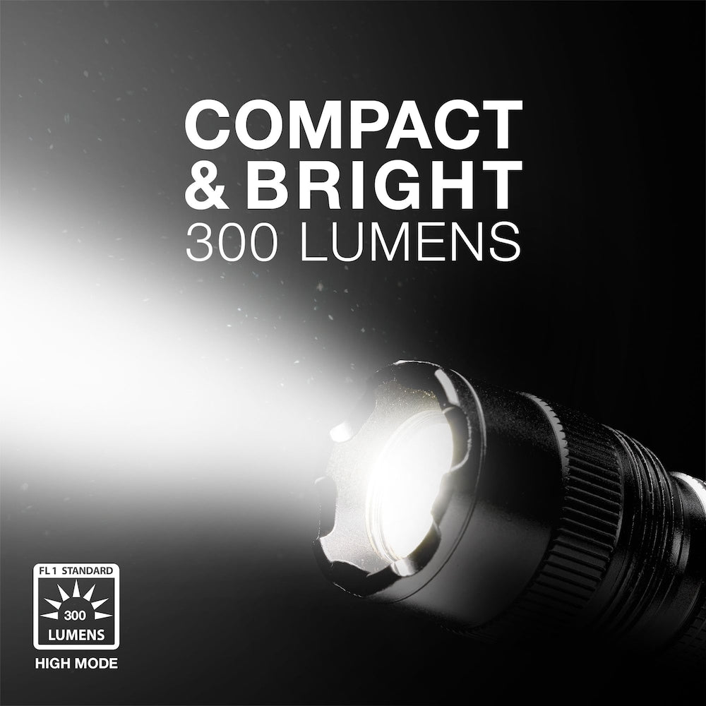 300 LED Tactical Metal Flashlight