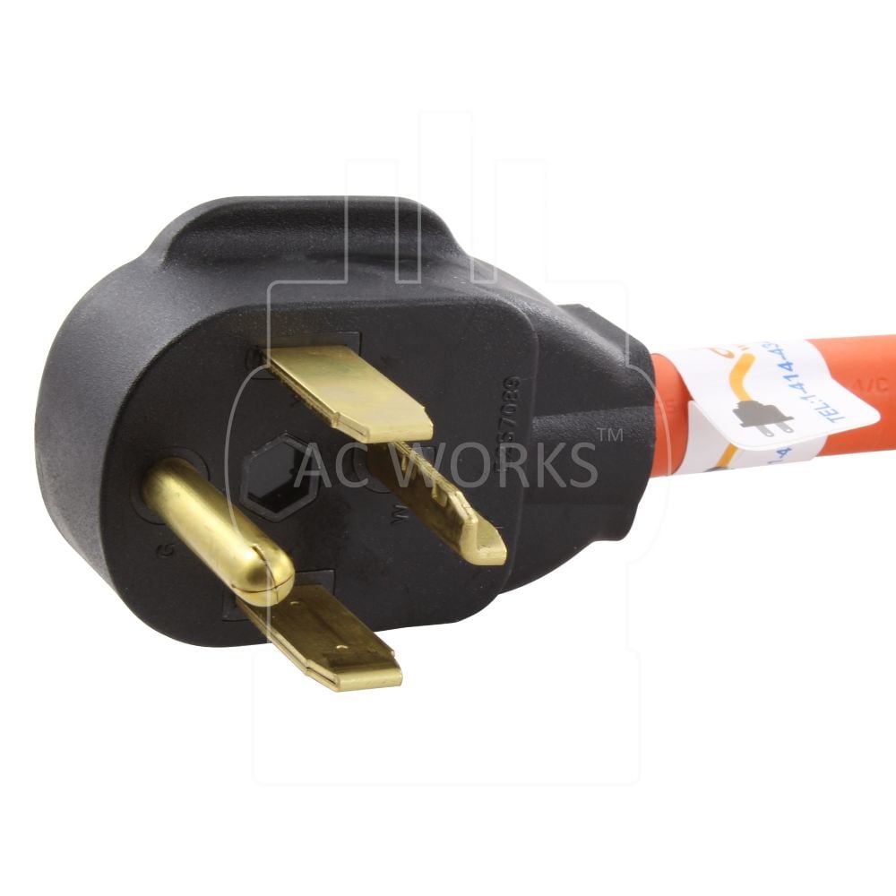 1.5FT NEMA 14-30P 30A 4-Prong Dryer Plug to L14-30R 4-Prong 30A Generator Locking Female