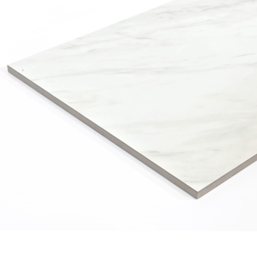 Samar Polished White 12-inch x 24-inch Porcelain Floor and Wall Tile