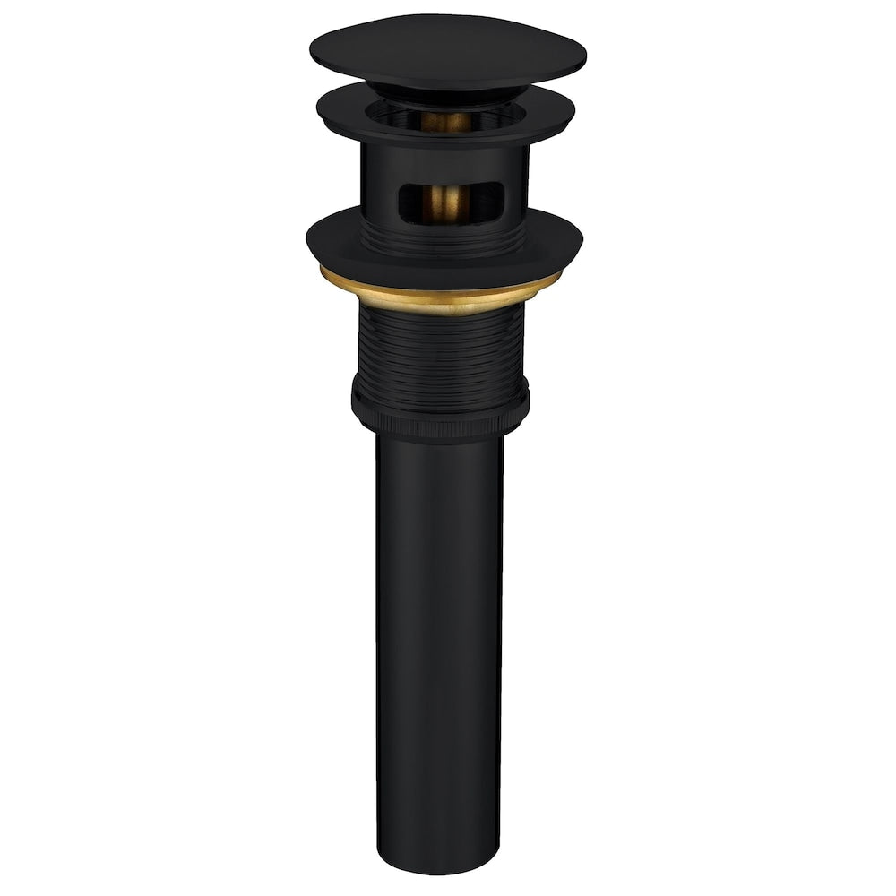 Pop-Up Drain and Overflow in Matte Black