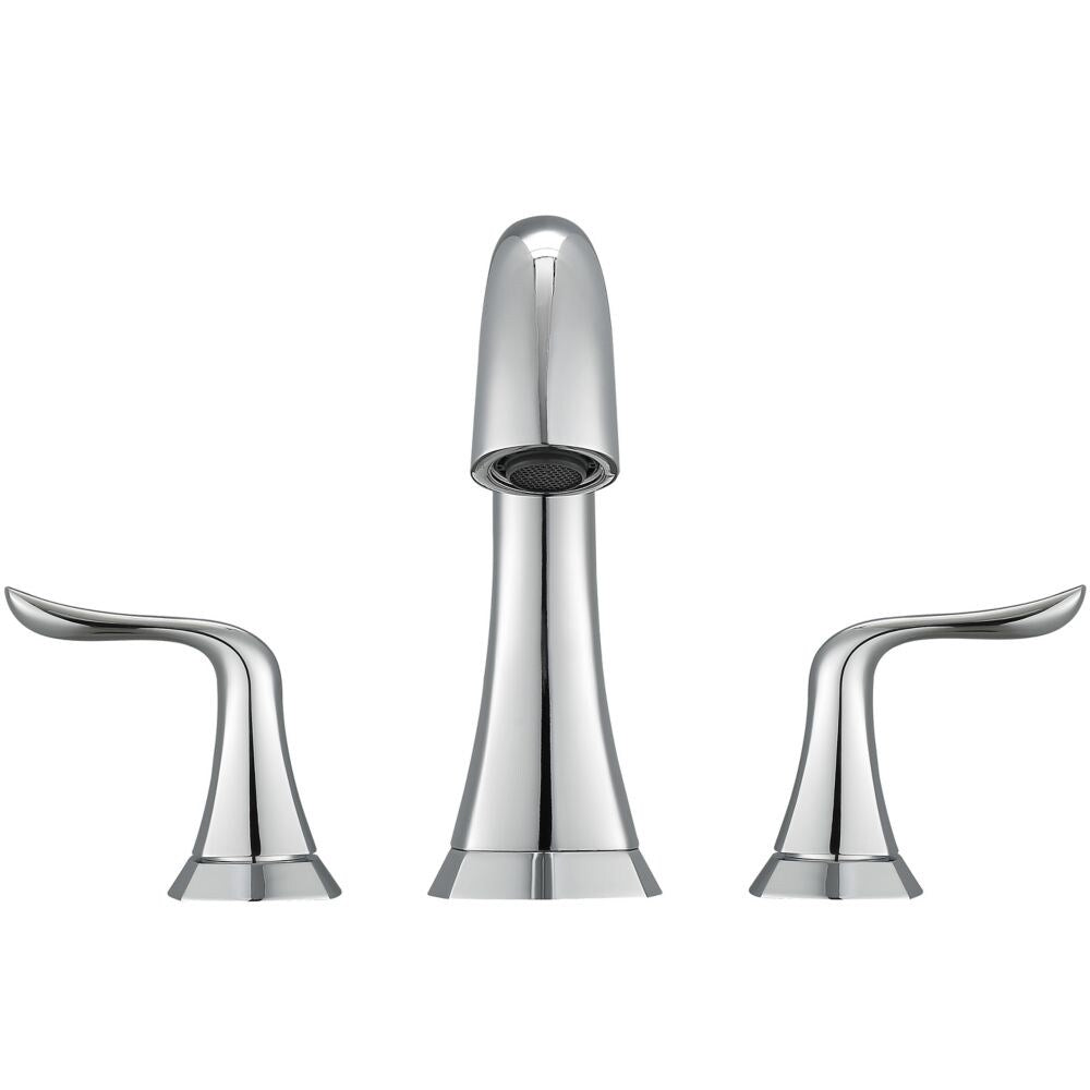 Robinet de salle de bain à large portée Scarlett en chrome