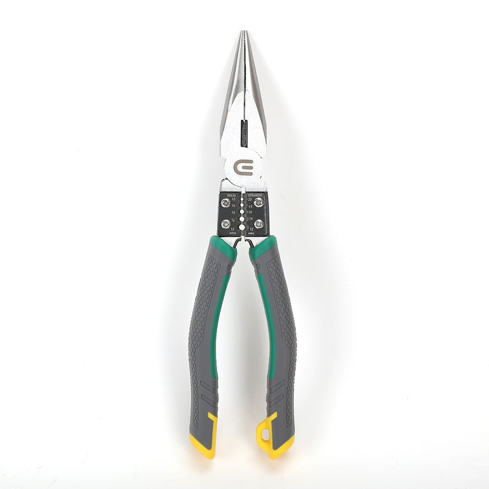 2-in-1 8in Long Nose Pliers and Stripper