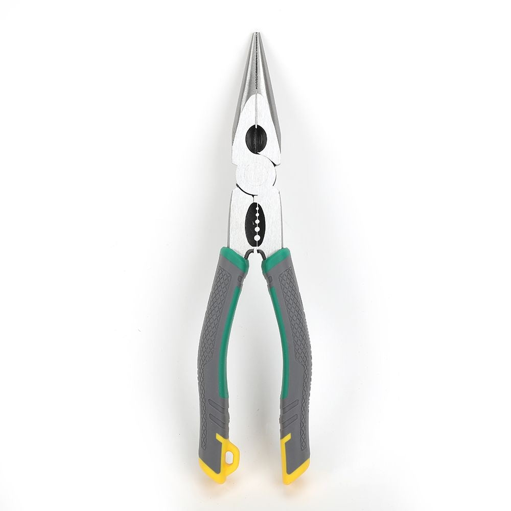 2-in-1 8in Long Nose Pliers and Stripper