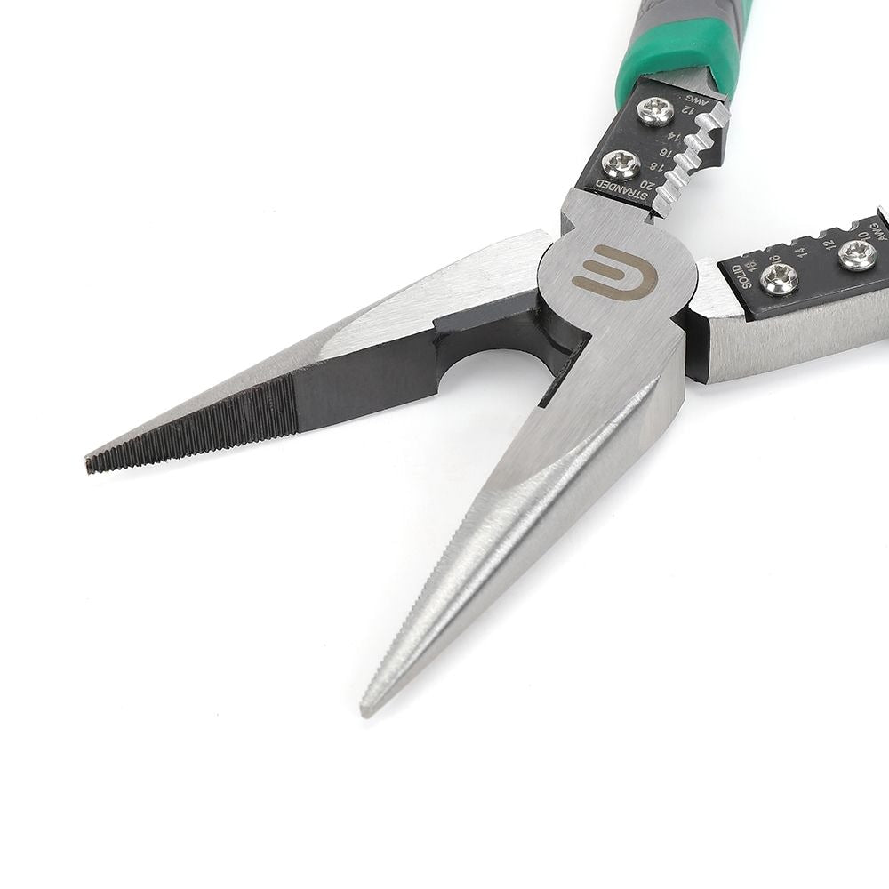 2-in-1 8in Long Nose Pliers and Stripper