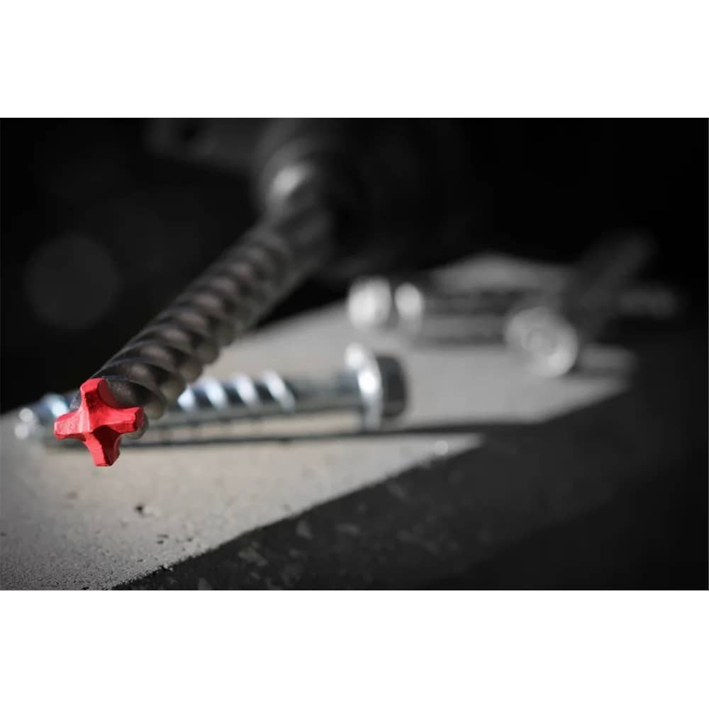 Rebar Demon 7/16 in. x 4 in. x 6 in. SDS-Plus 4-Cutter Full Carbide Head Hammer Drill Bit for Concrete/Rebar Drilling