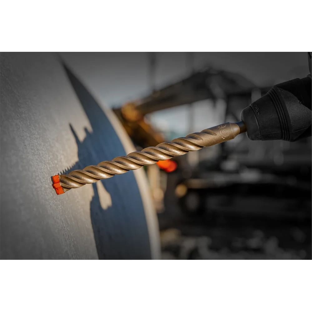 Foret à percussion à tête entièrement en carbure SDS-Plus à 4 tranchants Rebar Demon 1 1/8 po x 16 po x 18 po pour le perçage du béton et des barres d'armature