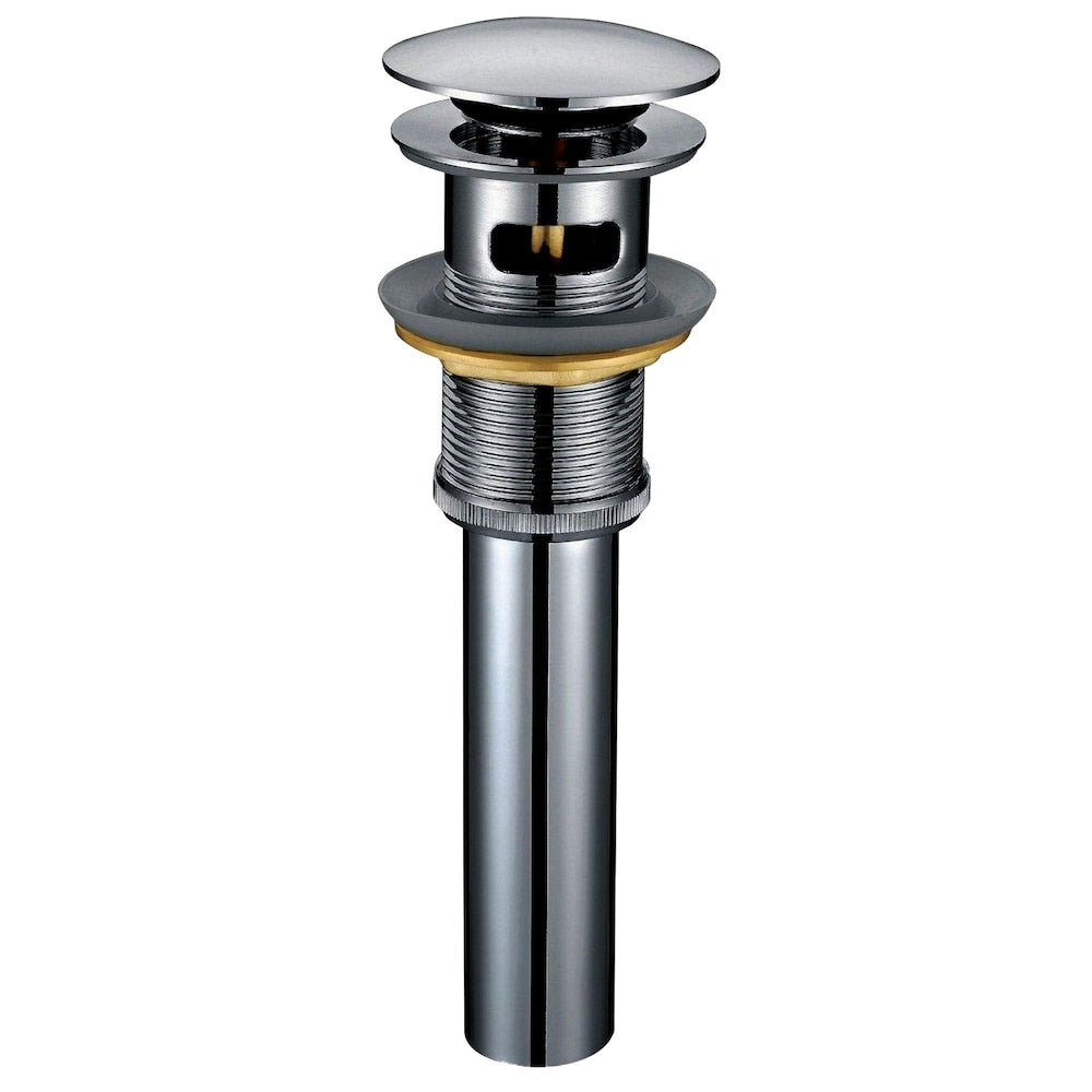 Pop-Up Drain and Overflow in Gun Metal