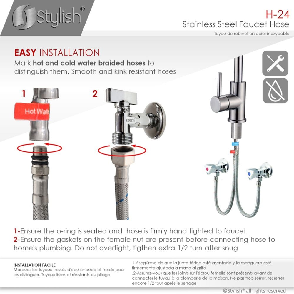 Stainless Steel Faucet Hose