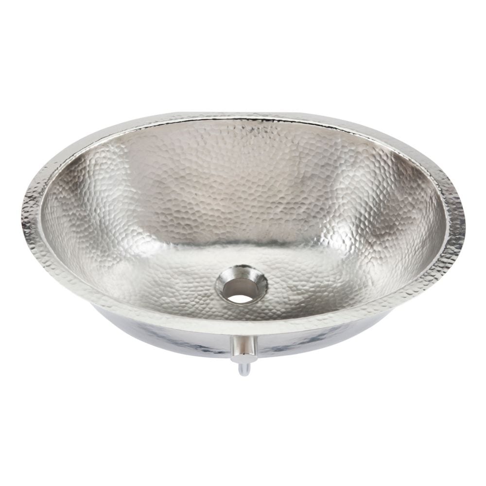 Pavlov All-in-One Undermount Nickel Bath Sink Design Kit with Pfister Cantara Faucet and Drain