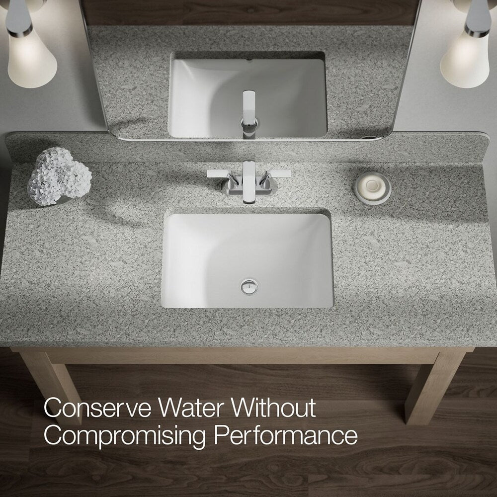 Cursiva 4-inch Centerset 2-Handle Bathroom Faucet in Polished Chrome