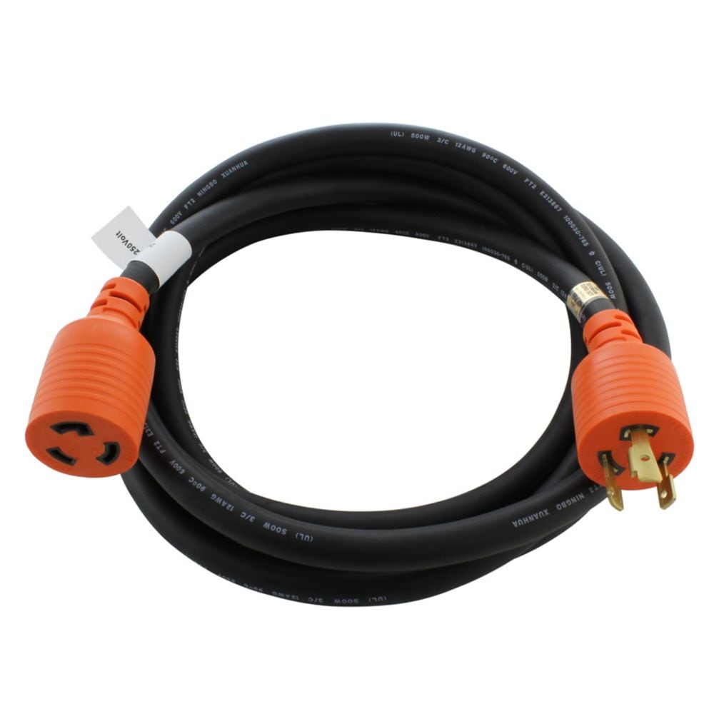 25ft. SOOW 12/3 NEMA L6-20 20A 250V Rubber Extension Cord