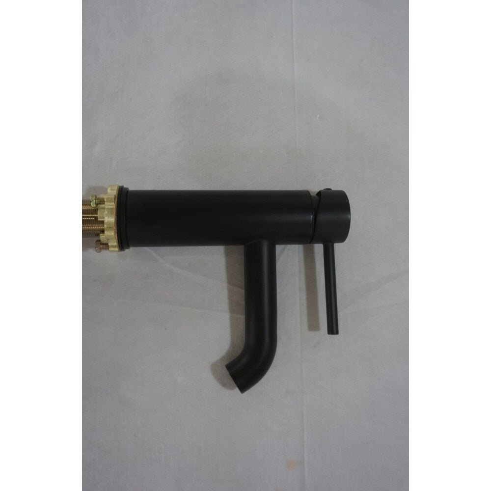 1 Hole CUPC Approved Lead Free Brass Faucet Set In Black Color - Drain Incl. AI-29490