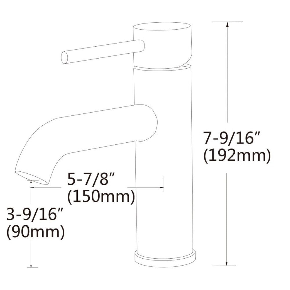 1 Hole CUPC Approved Lead Free Brass Faucet Set In Black Color - Drain Incl. AI-29490