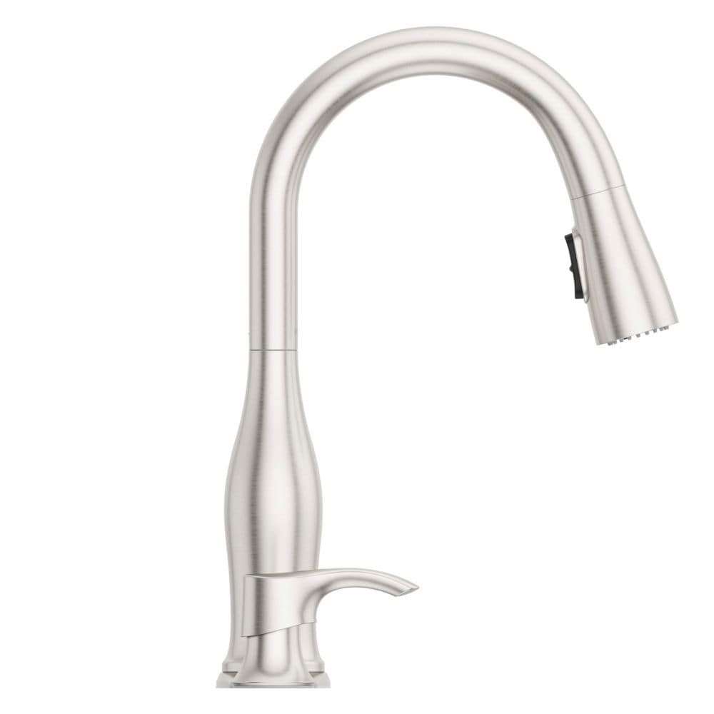 Wray 1-Handle Stainless Steel Pull Out/Pull Down Kitchen Faucet/Kitchen Sink Faucet/Tap with Soap Dispenser