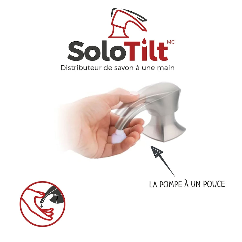 Robinet de cuisine à tirette/à bec rétractable en chrome poli Seahaven à 1 poignée/robinet d'évier de cuisine/robinet avec distributeur de savon