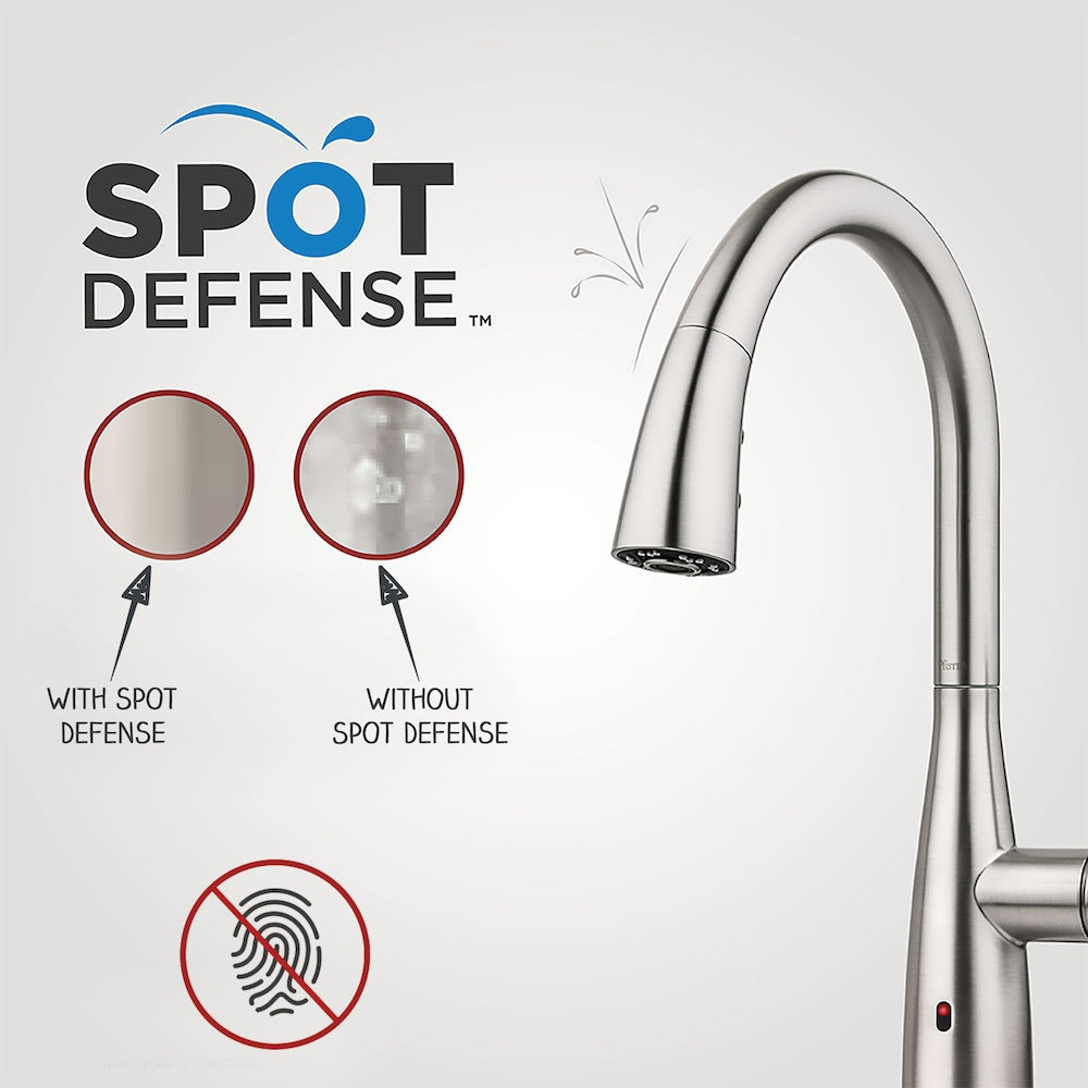 Wray 1-Handle Stainless Steel Pull Out/Pull Down Kitchen Faucet/Kitchen Sink Faucet/Tap with Soap Dispenser