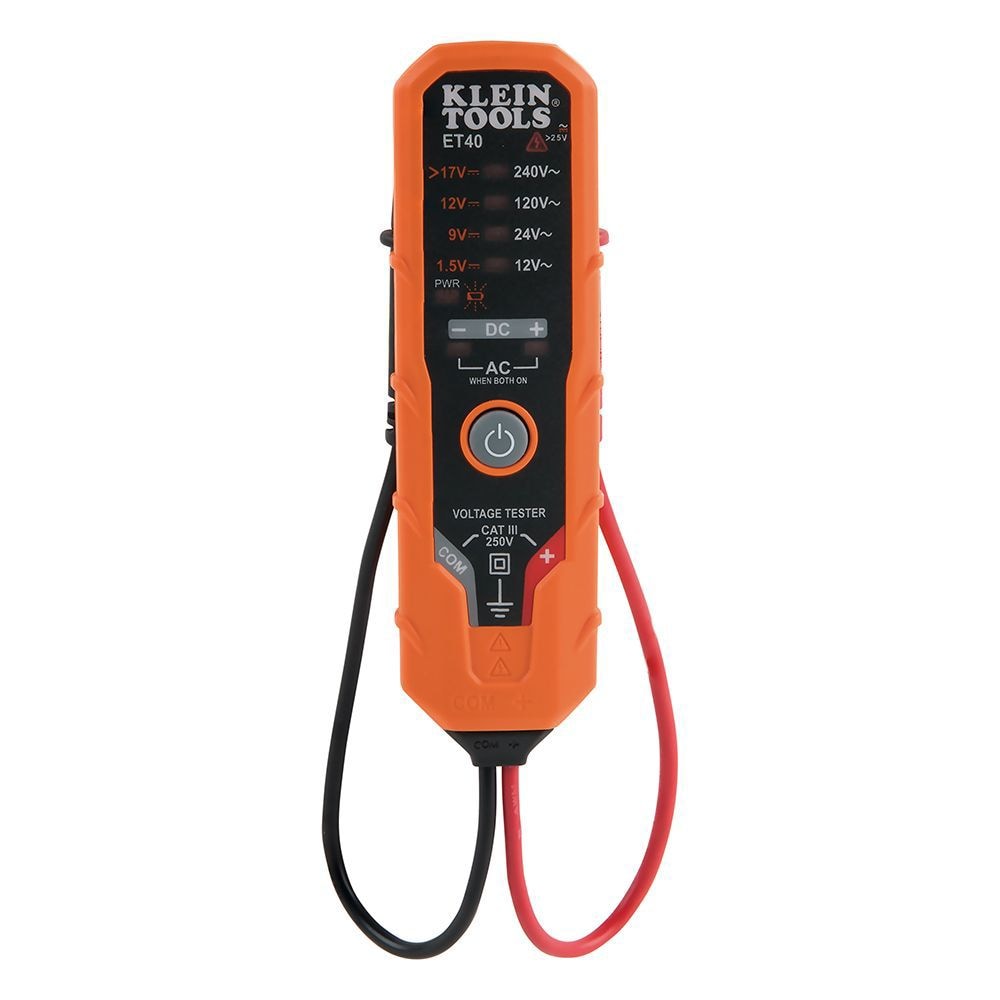 Electronic AC/DC Voltage Tester 12 to 240V AC, 1.5 to 24V DC