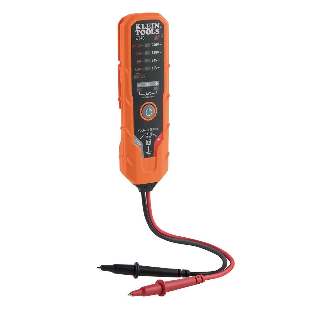 Electronic AC/DC Voltage Tester 12 to 240V AC, 1.5 to 24V DC