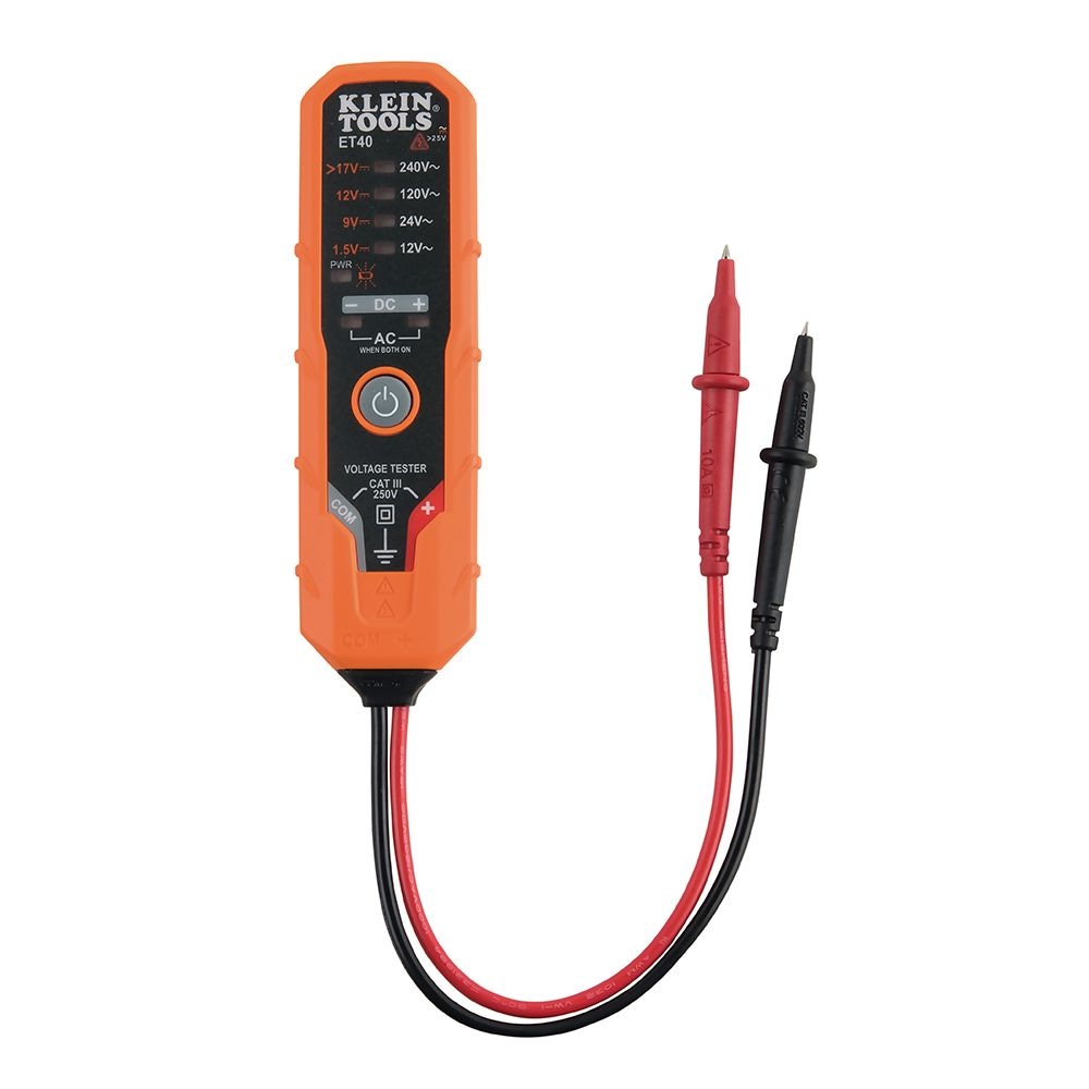 Electronic AC/DC Voltage Tester 12 to 240V AC, 1.5 to 24V DC