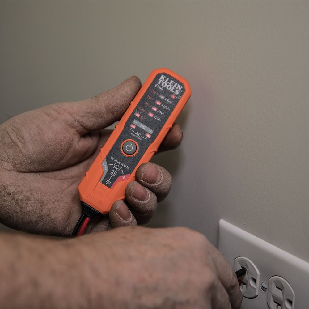 Electronic AC/DC Voltage Tester 12 to 240V AC, 1.5 to 24V DC
