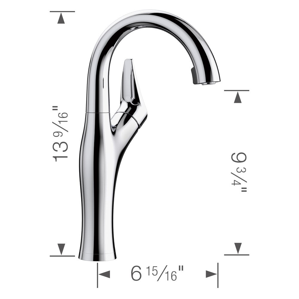 Robinet de bar à double jet rétractable ARTONA - Chrome