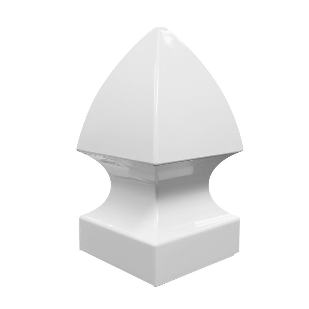 5" x 5" Vinyl Gothic Post Cap   White