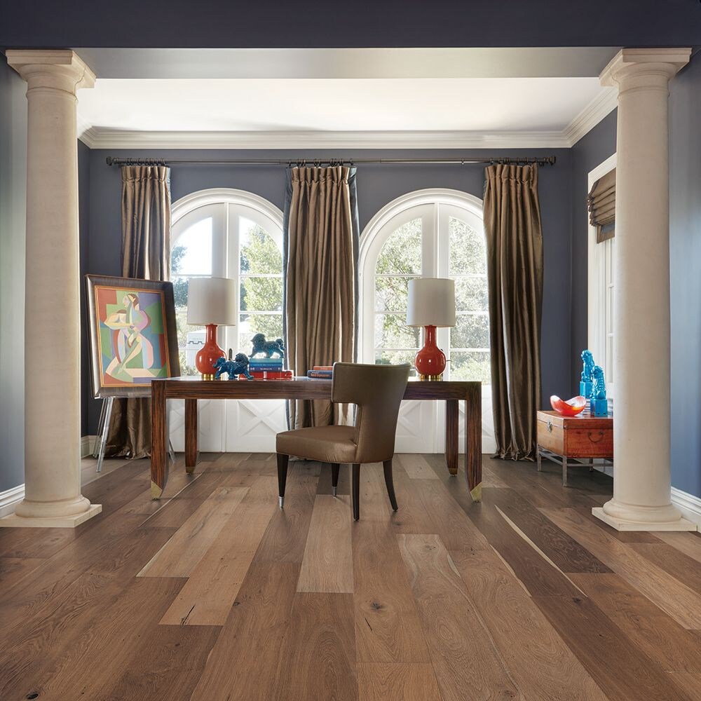 Take Home Sample - French Oak Maya Bay Engineered Click Hardwood Flooring - 7.5 in. x 7 in.