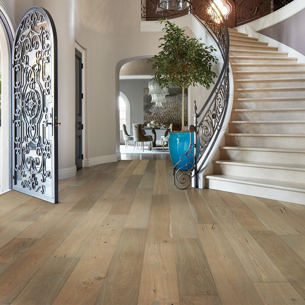Take Home Sample - French Oak Castle Island Engineered Click Hardwood Flooring - 7.5 in. x 7 in.