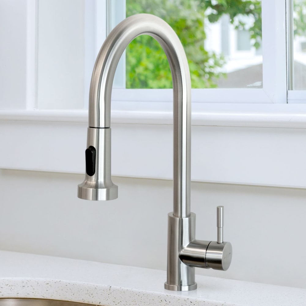 Robinet de cuisine rétractable en acier inoxydable Vienna