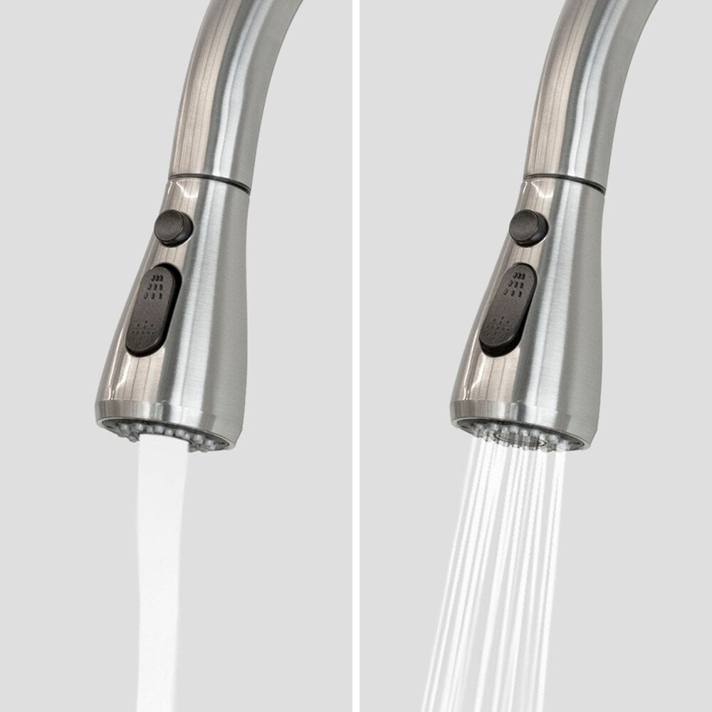 Robinet de cuisine rétractable en acier inoxydable Juno