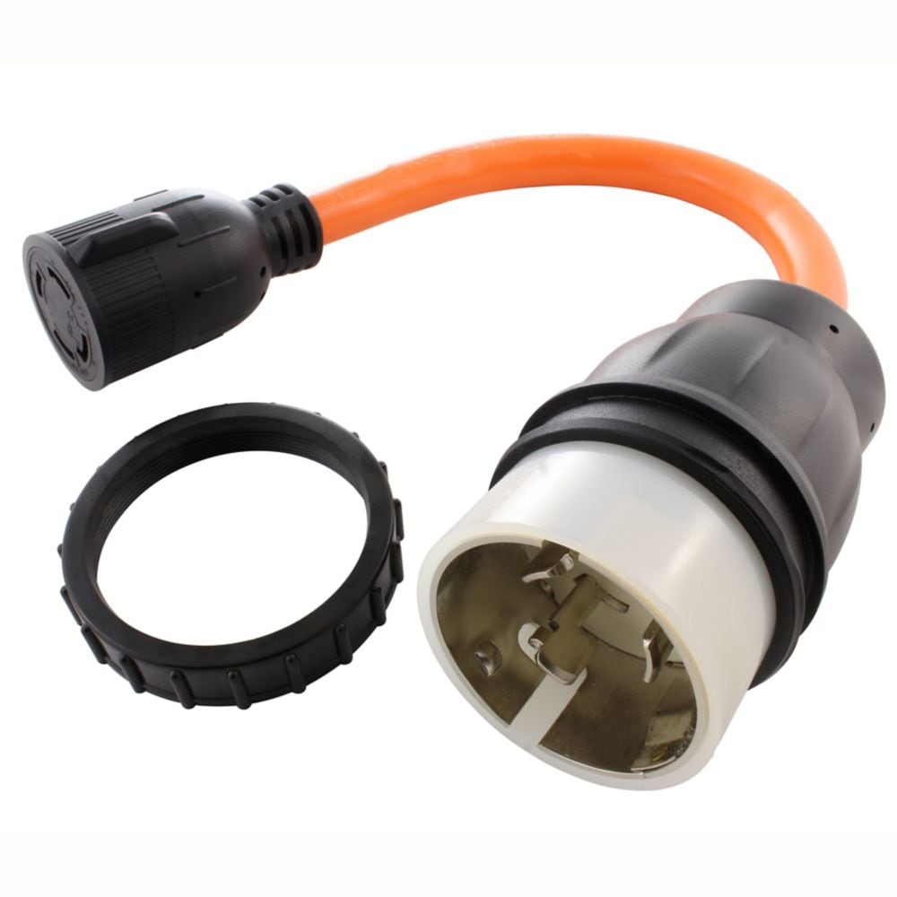 1.5FT 50A 125/250V SS2-50P/CS6365 Plug to L14-30 4-Prong Locking Adapter