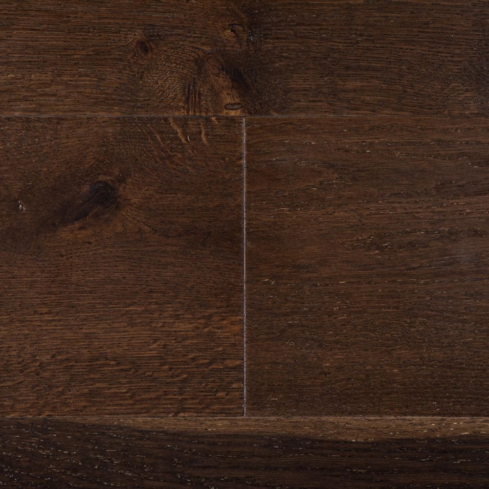 Plancher de bois franc d'ingénierie XXL fumé, 3/8 po d'épaisseur x 7,5 po de largeur x longueur variable (19,43 pi2/boîte)