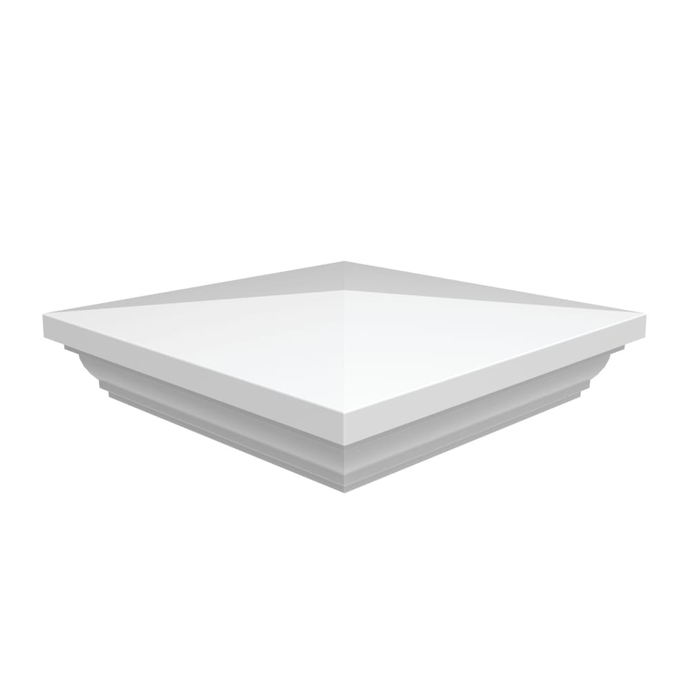 5" x 5" Vinyl New England Post Cap White