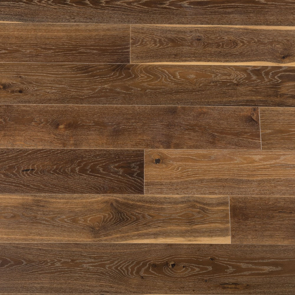 Plancher de bois franc d'ingénierie tannée XXL, 3/8 po d'épaisseur x 7,5 po de largeur x longueurs variables (19,43 pi2/boîte)