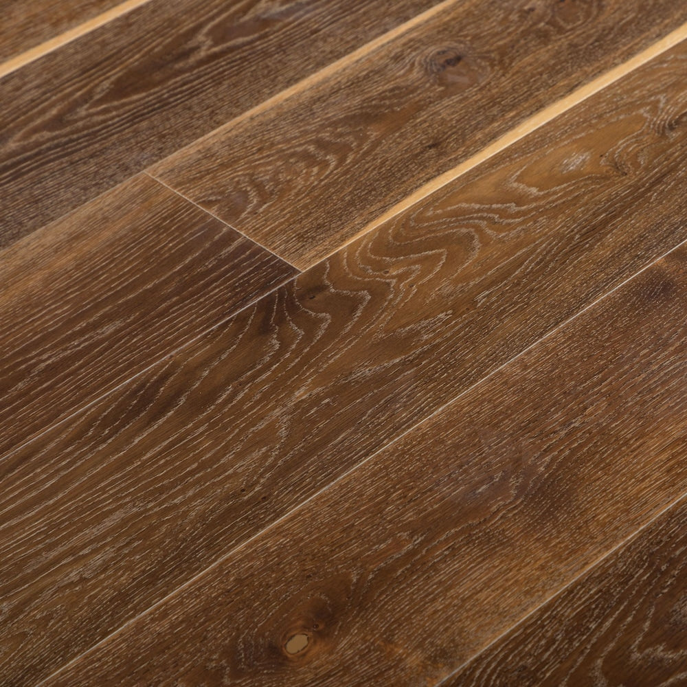 Plancher de bois franc d'ingénierie tannée XXL, 3/8 po d'épaisseur x 7,5 po de largeur x longueurs variables (19,43 pi2/boîte)