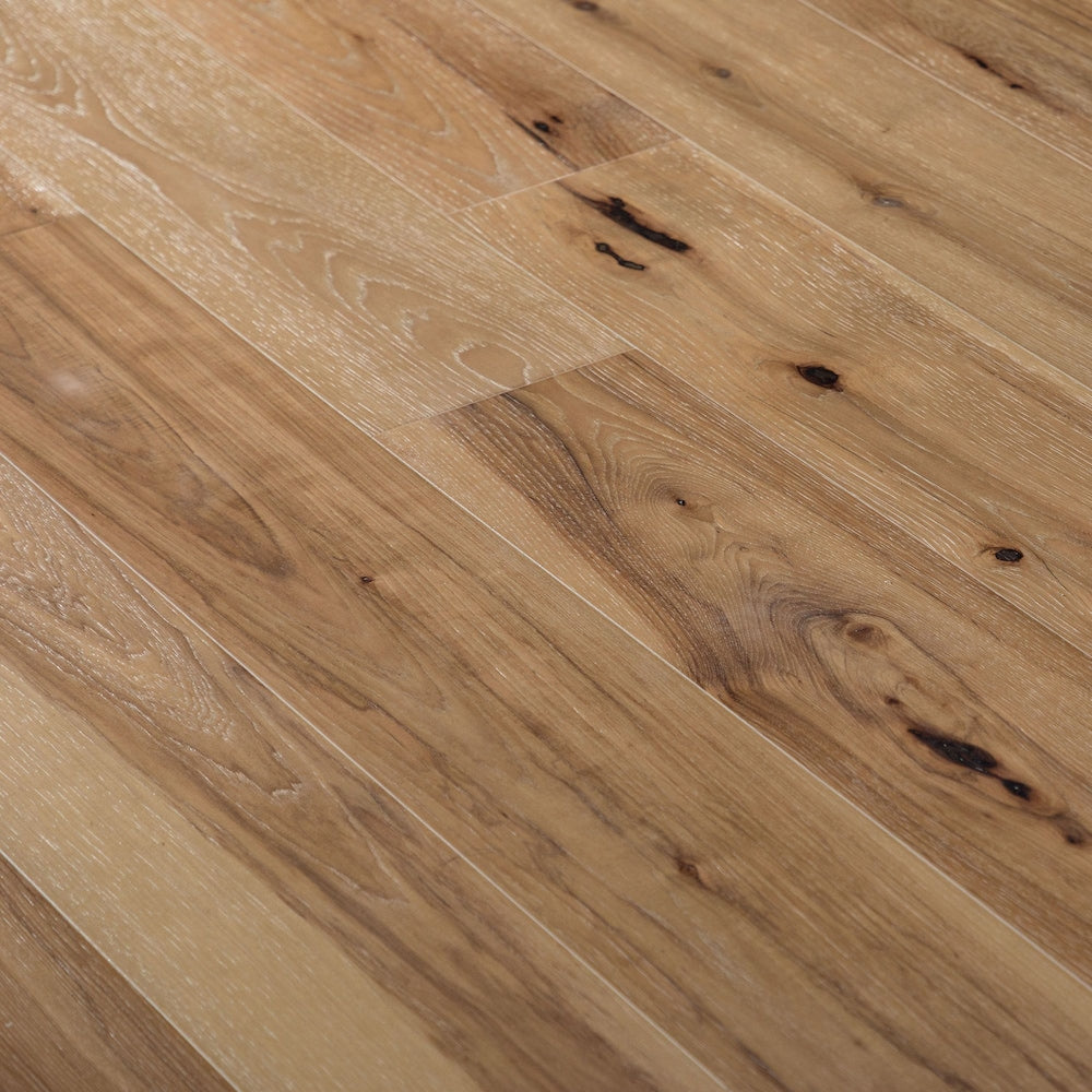 Plancher de bois franc d'ingénierie XXL, blanc, 3/8 po d'épaisseur x 7,5 po de largeur x longueurs variables (19,43 pi²/boîte)