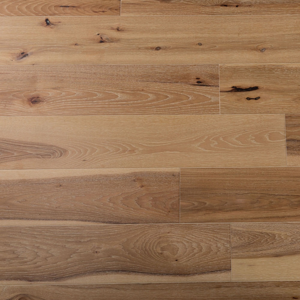 Plancher de bois franc d'ingénierie XXL, blanc, 3/8 po d'épaisseur x 7,5 po de largeur x longueurs variables (19,43 pi²/boîte)
