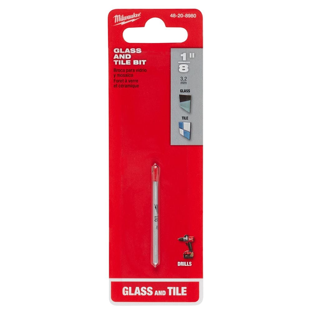 1/8 in. Carbide Tipped Glass and Tile Drill Bit