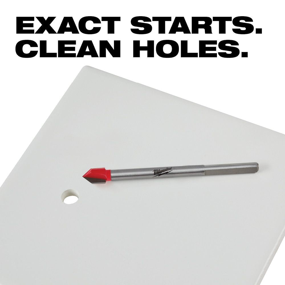 1/8 in. Carbide Tipped Glass and Tile Drill Bit