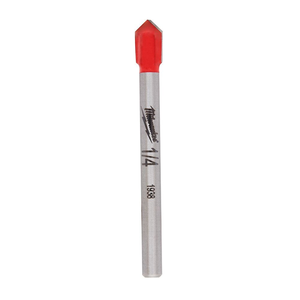 1/4 in. Carbide Tipped Glass and Tile Drill Bit