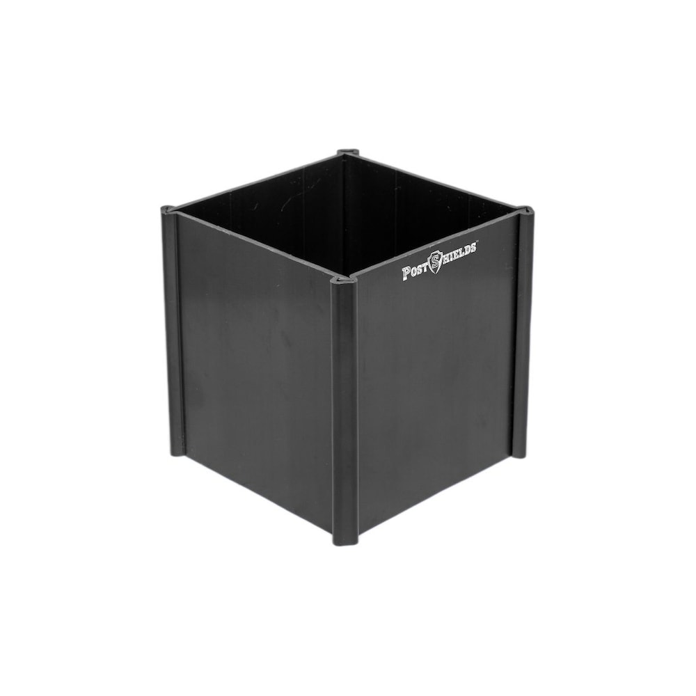 Protection de poteau de 4 po (102 mm) pour poteau de 3 1/2 po (88,9 mm) x 3 1/2 po (88,9 mm), noir